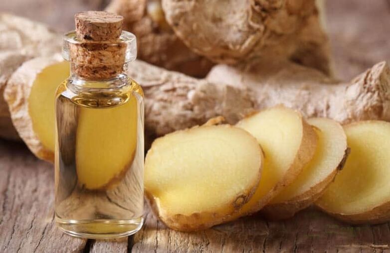 Tincture from the root of the ginger against parasites