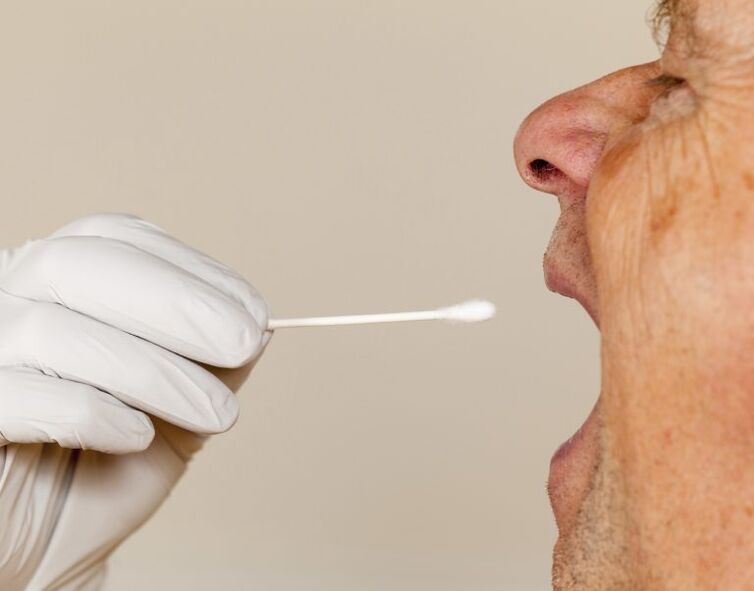 Winter test method with saliva